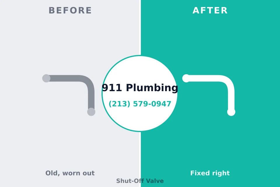 Before and after: plumbing repair Venersborg, WA